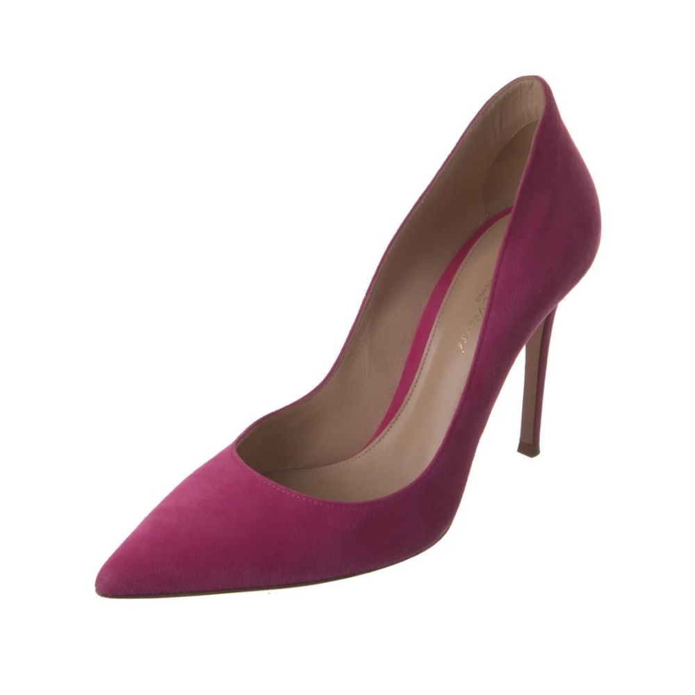 Aquazzura Magenta Closed Toe Heels